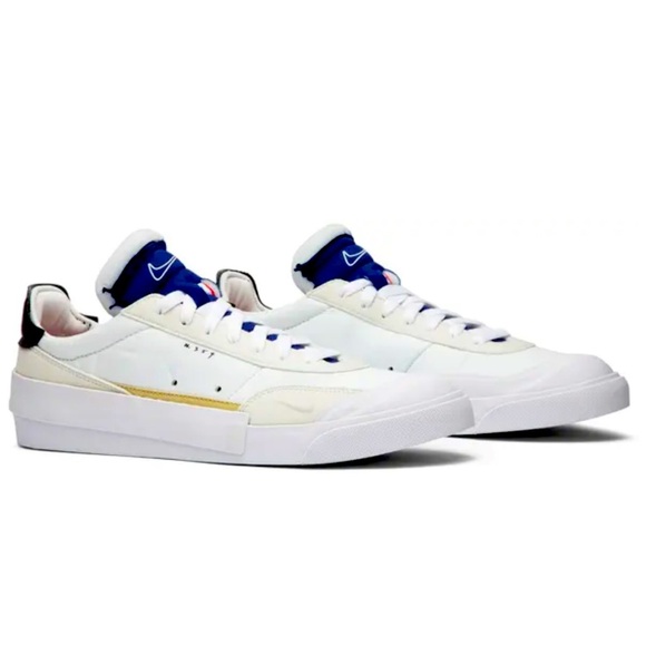 Nike Drop Type LX Label Collection White Sneakers Men's Size 10 AV6697-100 - Picture 1 of 13